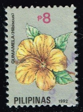 Philippines #2085a Yellow Hibiscus Flower; Used - Click Image to Close