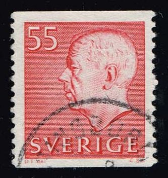 Sweden #652A King Gustaf VI Adolf; Used
