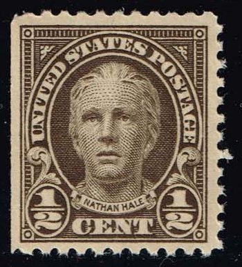 US #551 Nathan Hale; Unused - Click Image to Close