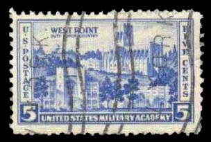 US #789 Military Academy at West Point; Used - Click Image to Close