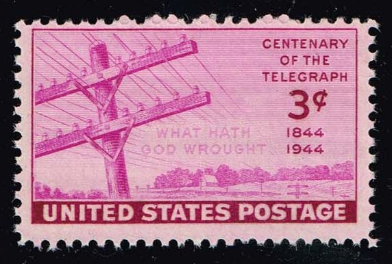 US #924 Telegraph Centenary; MNH - Click Image to Close