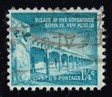 US #1031A Palace of the Governors in Santa Fe; Used - Click Image to Close