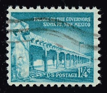 US #1031A Palace of the Governors in Santa Fe; Used - Click Image to Close