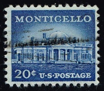 US #1047 Monticello; Home of Thomas Jefferson; Used - Click Image to Close