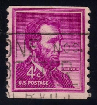 US #1058 Abraham Lincoln; Used - Click Image to Close