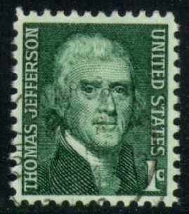 US #1278 Thomas Jefferson; Used - Click Image to Close