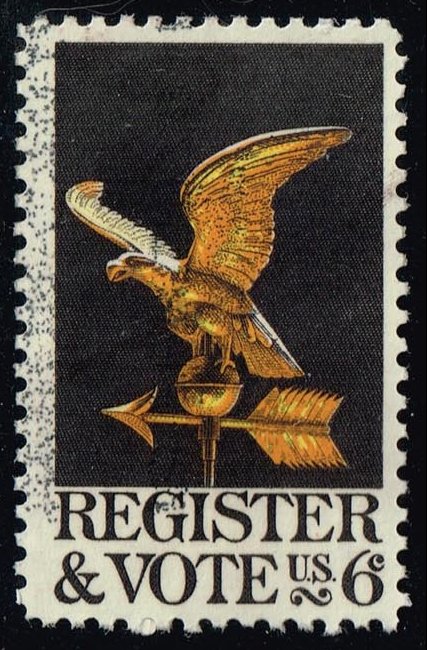 US #1344 Register & Vote; Used
