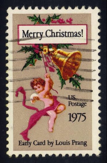US #1580 Christmas Card by Louis Prang; Used - Click Image to Close