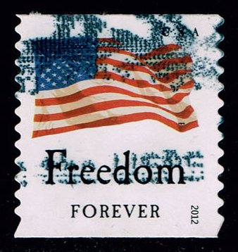 US #4639 Flag and "Freedom"; Used