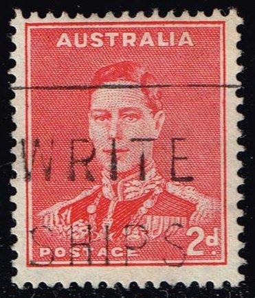 Australia #182 King George VI; Used - Click Image to Close