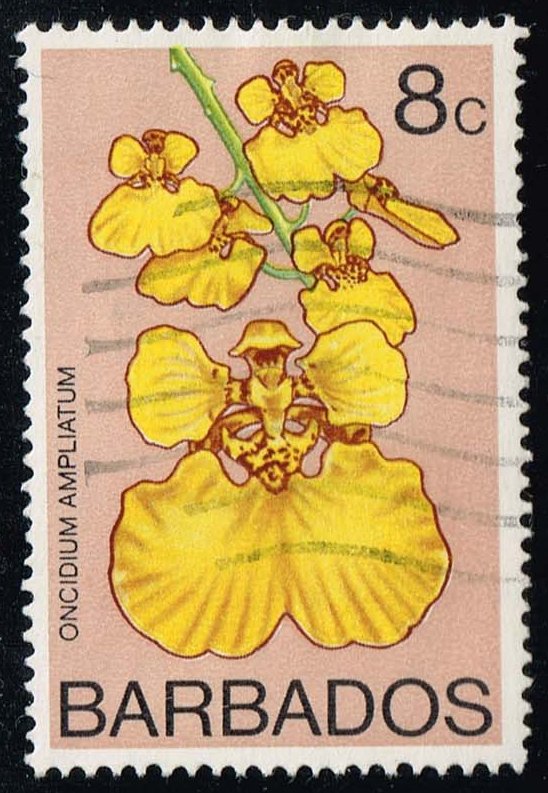 Barbados #401 Orchids; Used - Click Image to Close