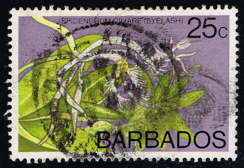 Barbados #405 Orchids; Used - Click Image to Close