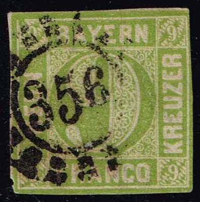 Germany-Bavaria #6 Numeral; Used - Click Image to Close