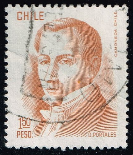 Chile #482 Diego Portales; Used - Click Image to Close