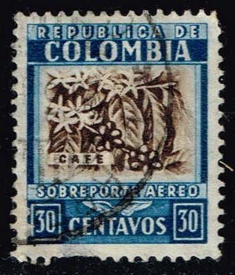 Colombia #C102 Coffee; Used - Click Image to Close