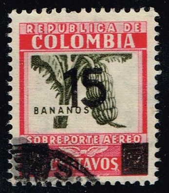 Colombia #C117 Bananas; Used - Click Image to Close