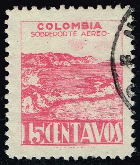 Colombia #C136 Bay of Santa Maria; Used - Click Image to Close
