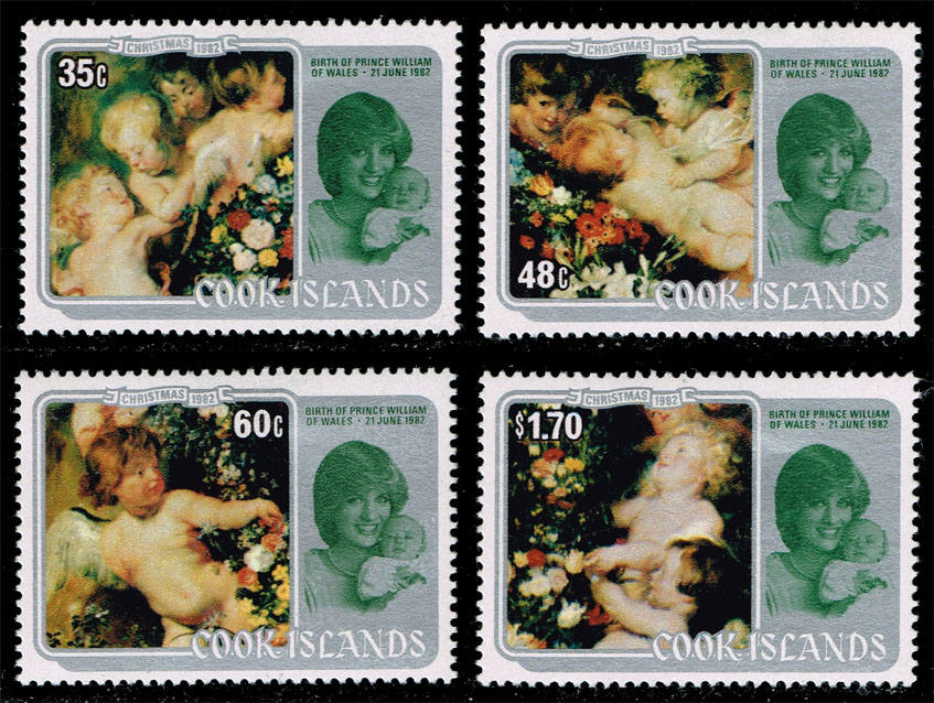 Cook Islands #687-690 Christmas Set of 4; Unused - Click Image to Close