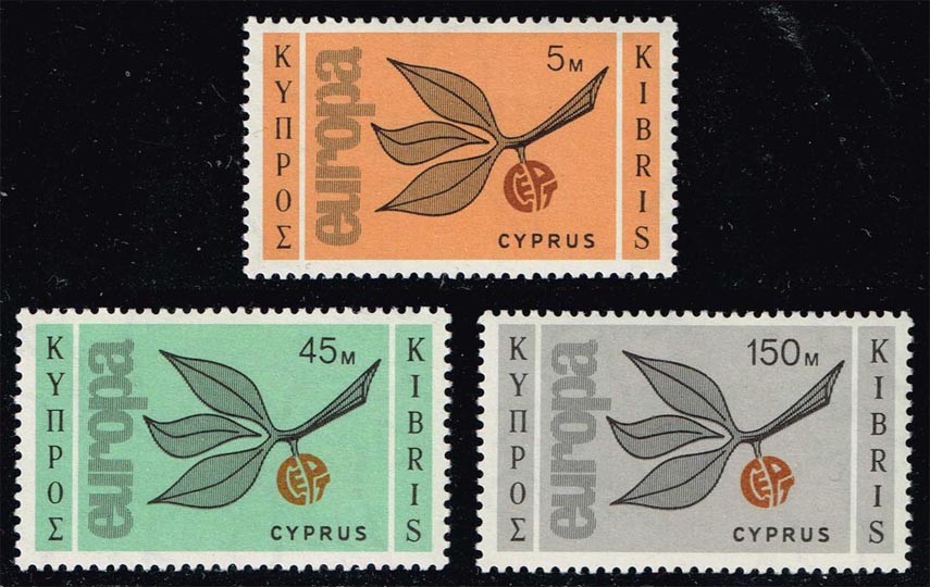 Cyprus #262-264 Europa CEPT; Unused