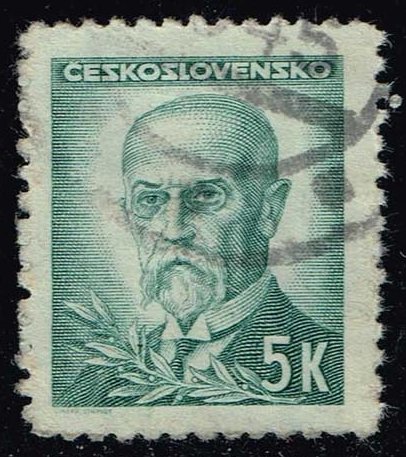 Czechoslovakia #298 President Masaryk; Used - Click Image to Close