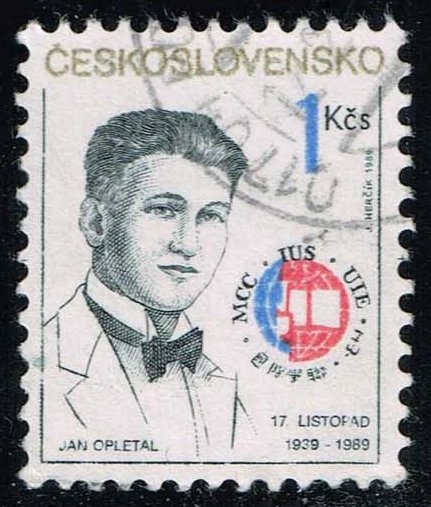 Czechoslovakia #2765 Jan Opletal; Used - Click Image to Close