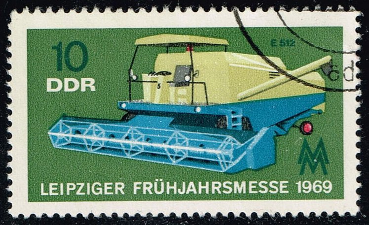 Germany DDR #1085 Combine Harvester; CTO - Click Image to Close