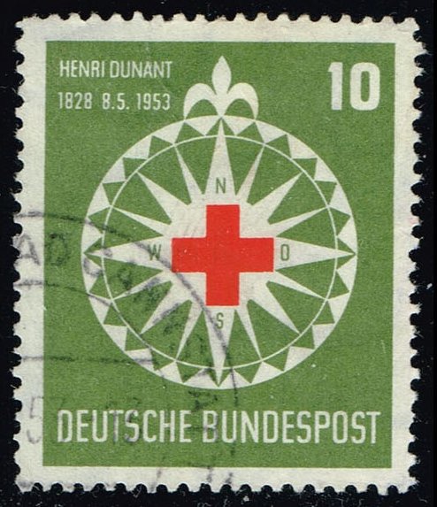 Germany #696 Red Cross and Compass; Used - Click Image to Close