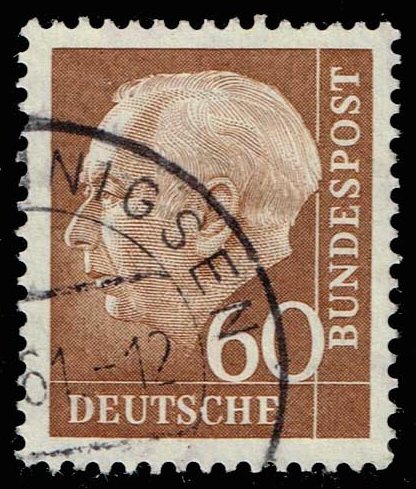 Germany #758 Theodor Heuss; Used - Click Image to Close