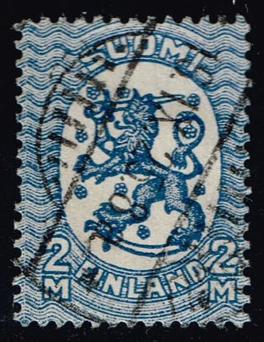 Finland #105 Standing Lion; Used - Click Image to Close