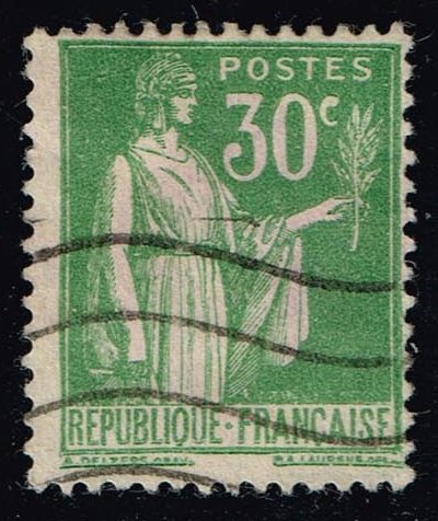 France #264 Peace with Olive Branch; Used