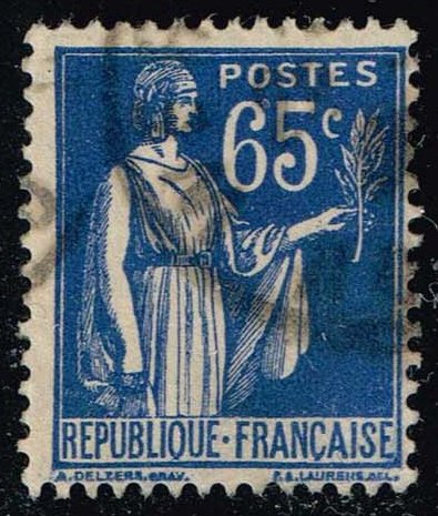 France #271 Peace with Olive Branch; Used - Click Image to Close