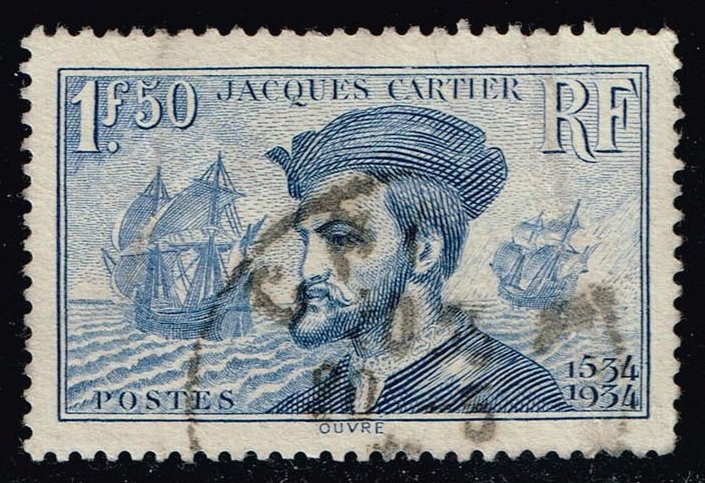 France #297 Jacques Cartier; Used - Click Image to Close