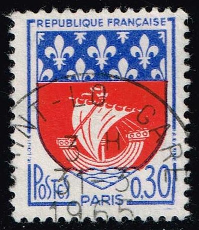 France #1095 Arms of Paris; Used - Click Image to Close