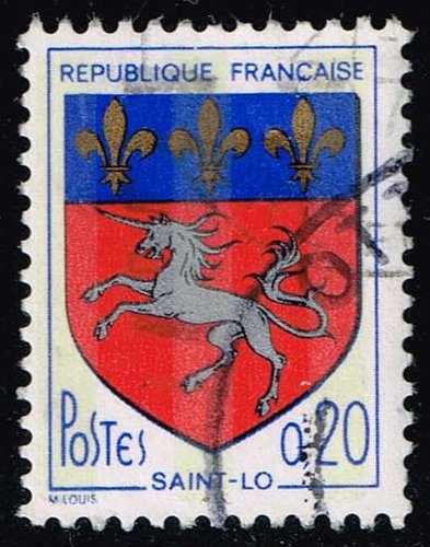 France #1143 Arms of Saint-Lo; Used - Click Image to Close