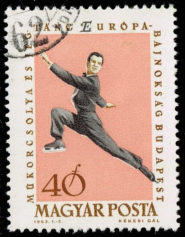 Hungary #1485 Figure Skating; CTO