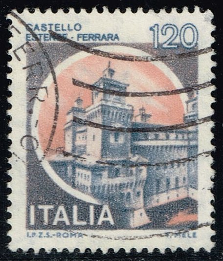 Italy #1416 Estense Castle; Used - Click Image to Close
