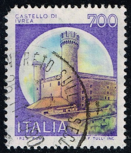 Italy #1428 Ivrea Castle; Used