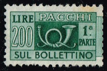 Italy #Q86 Parcel Post Left Half; Used - Click Image to Close