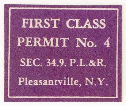 First Class Permit Cut Square