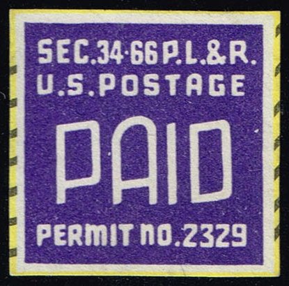 Postage Paid Permit Cut Square