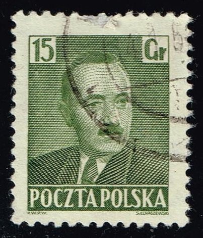 Poland #492 Pres. Boleslaw Bierut; Used - Click Image to Close