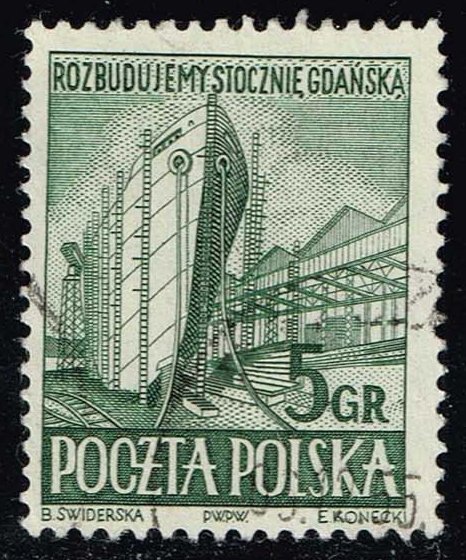 Poland #560 Shipbuilding; Used - Click Image to Close