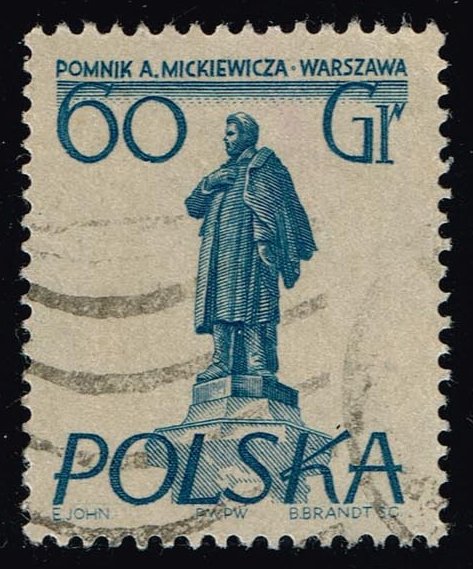 Poland #674 Adam Mickiewicz; Used - Click Image to Close