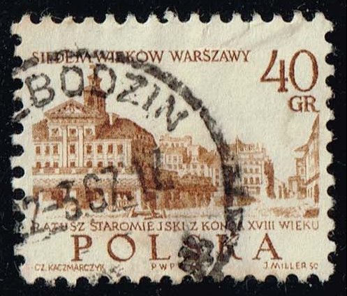 Poland #1337 Old Town Hall; Used - Click Image to Close