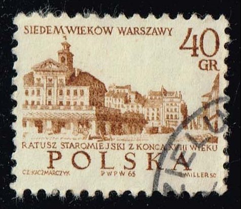 Poland #1337 Old Town Hall; Used - Click Image to Close