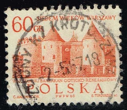 Poland #1338 Barbican Castle; Used
