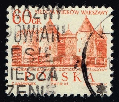 Poland #1338 Barbican Castle; Used - Click Image to Close