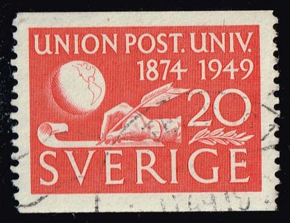 Sweden #412 75th Anniv. of the UPU; Used