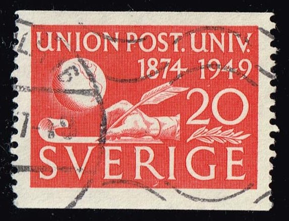 Sweden #412 75th Anniv. of the UPU; Used