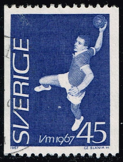 Sweden #714 Handball Player; Used